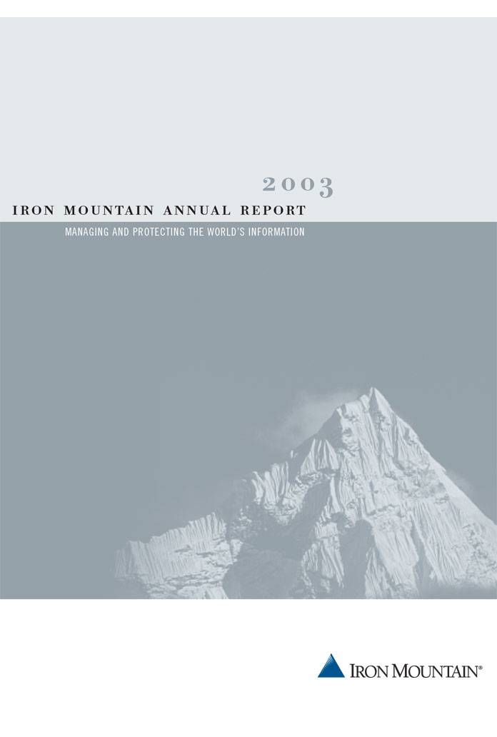 Iron Mountain Annual Report 2003