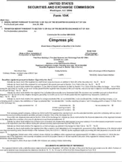 Cimpress plc Cimpress plc