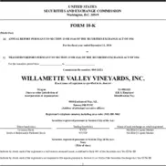 Willamette Valley Vineyards, Inc.