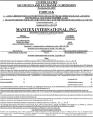 Manitex International, Inc.