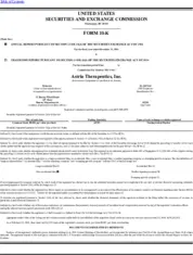 Astria Therapeutics Inc