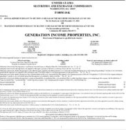 Generation Income Properties, Inc.