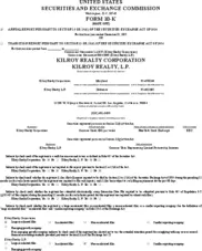 Kilroy Realty Corporation Kilroy Realty Corporation