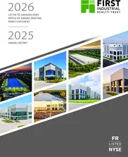 First Industrial Realty Trust Inc. First Industrial Realty Trust Inc.