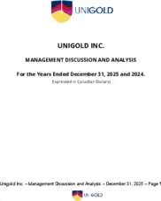 Unigold Inc.