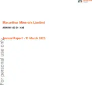 Macarthur Minerals Limited