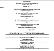 Seanergy Maritime Holdings Corp.