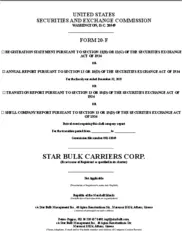 Star Bulk Carriers Corp.