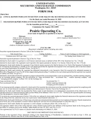 Prairie Operating Co.