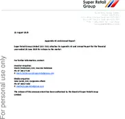 Super Retail Group Ltd Super Retail Group Ltd