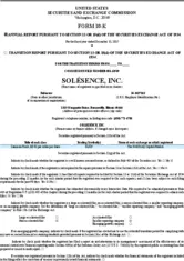 Solesence, Inc. Solesence, Inc.