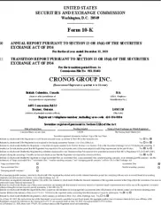 Cronos Group Cronos Group