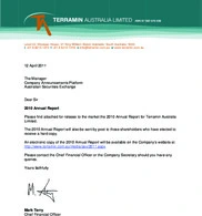Terramin Australia Limited