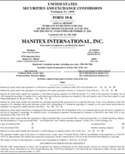 Manitex International, Inc.