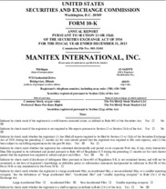Manitex International, Inc.