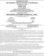 Manitex International, Inc.