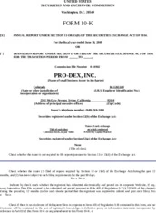 Pro-Dex, Inc.