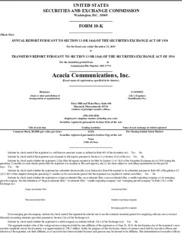 Acacia Communications, Inc.