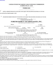Forum Energy Technologies Inc