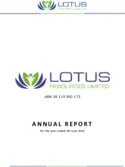 Lotus Resources Limited