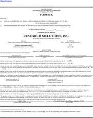 Research Solutions, Inc.