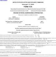 Virginia National Bankshares