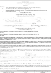 Acura Pharmaceuticals, Inc.