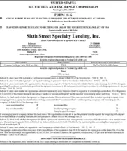 Sixth Street Specialty Lending, Inc.