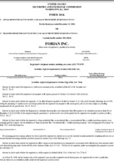 Forian Inc. - AnnualReports.com