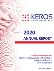 Keros Therapeutics, Inc.