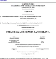 Farmers & Merchants Bancorp