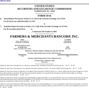 Farmers & Merchants Bancorp