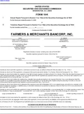 Farmers & Merchants Bancorp