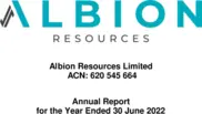 Albion Resources Limited