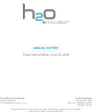 H2O Innovation Inc.