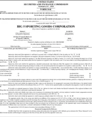 Big 5 Sporting Goods Corporation