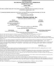 Crinetics Pharmaceuticals, Inc.