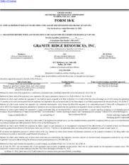 Granite Ridge Resources