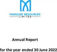 Marquee Resources Limited