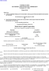 Main Street Capital Corporation