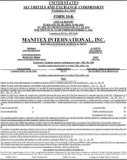 Manitex International, Inc.