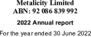 Metalicity Limited