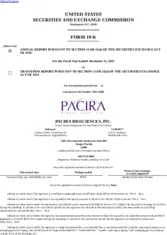 Pacira Pharmaceuticals Inc