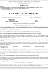 Rave Restaurant Group, Inc.