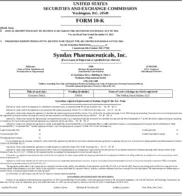 Syndax Pharmaceuticals Inc