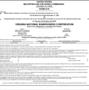 Virginia National Bankshares
