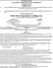 Sixth Street Specialty Lending, Inc.