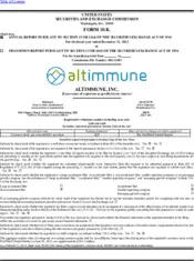 Altimmune, Inc.