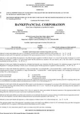 BankFinancial Corporation