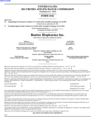 Benitec Biopharma Inc.